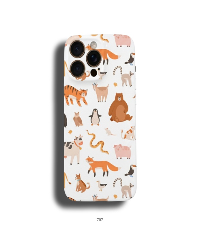 🐻🦊 قاب فانتزی طرح حیوانات جنگل | پر از حس خوب و ماجراجویی 🌼✨ - نیوکیس شاپ
